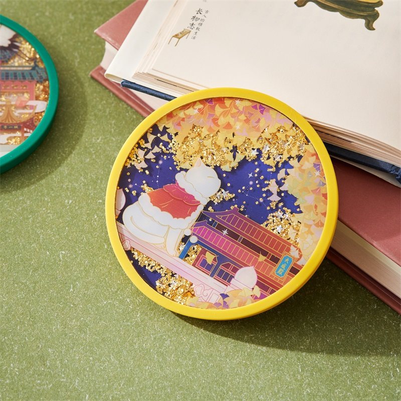 南京博物馆文创金陵胜景流沙杯垫餐垫隔热防烫男女生南京伴手礼,淘宝优惠券,粉丝福利购,淘宝优惠卷