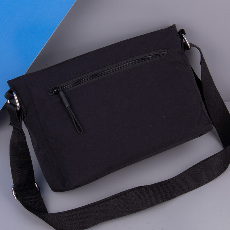 Canvas horizontal crossbody bag men's lightweight casual bag