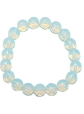 10mm韩版蛋白石手链手串饰品 女弹力绳手链手串