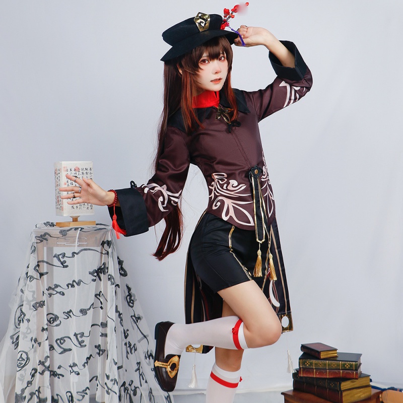 星漫原神cosplay女装二次元游戏动漫萝莉往生堂堂主胡桃cos服全套-图2