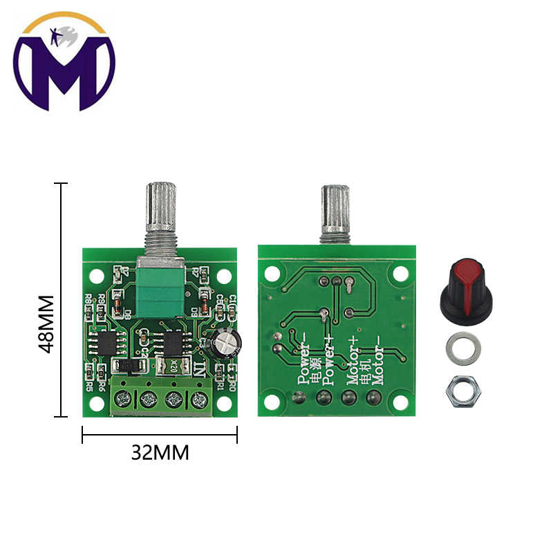 PWM直流电机调速器2.5V 3V 5V 6V 12V 2A调速开关功能1803BK - 图0