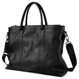 Вместительная и большая мужская кожаная сумка, из натуральной кожи