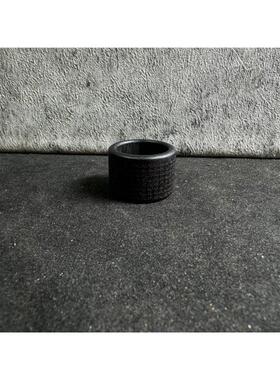 芽庄黑棋楠般若沉香心经扳指木雕把件禅意戒指复古文玩挂件指环