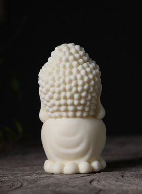 菩提果工艺雕刻创意Q版西方三圣摆件观音阿弥陀佛大势至招财