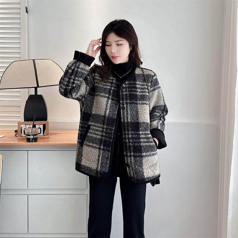 加肥加大码女装胖mm秋冬新款加厚毛呢外套200斤显瘦宽松香风上衣,淘宝优惠券,粉丝福利购,淘宝优惠卷