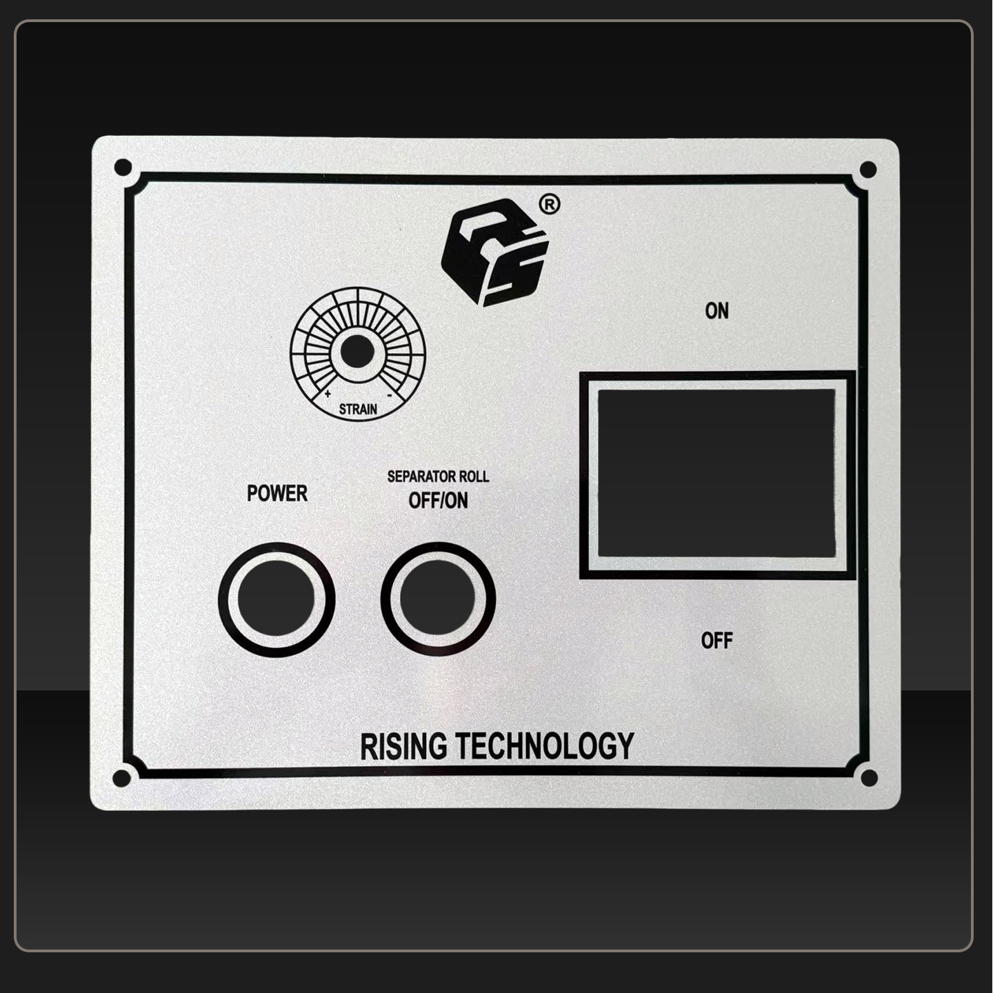 铝合金机械设备操作面板激光控制按钮面板闪光银渗透金属铭牌定制,淘宝优惠券,粉丝福利购,淘宝优惠卷