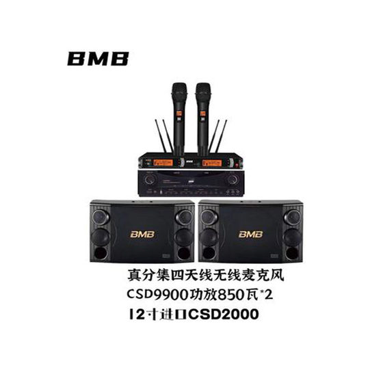 bmb CSD2000超重低音十寸12寸家庭KTV音响套装家用客厅卡拉OK音箱