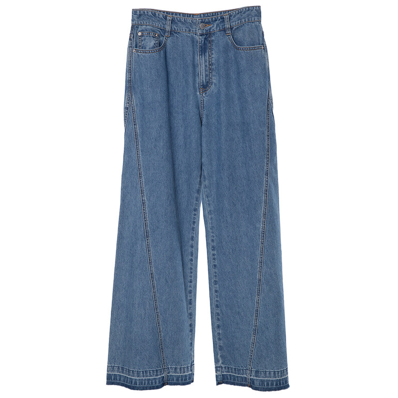 Distin Kidny/迪凯纯棉大码牛仔裤秋季新款摩登复古裤子女,淘宝优惠券,粉丝福利购,淘宝优惠卷