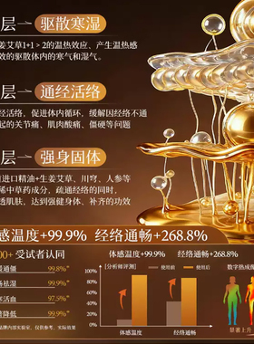 沐芙娜生姜艾草油草本发热暴汗油