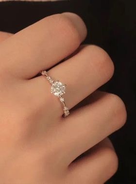 繁星冰花纯银香槟金钻石