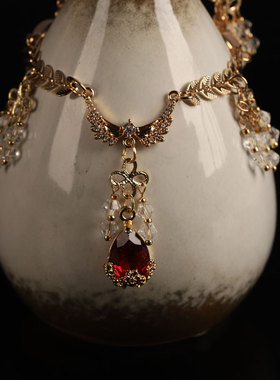 忆昔昭华古风璎珞项链