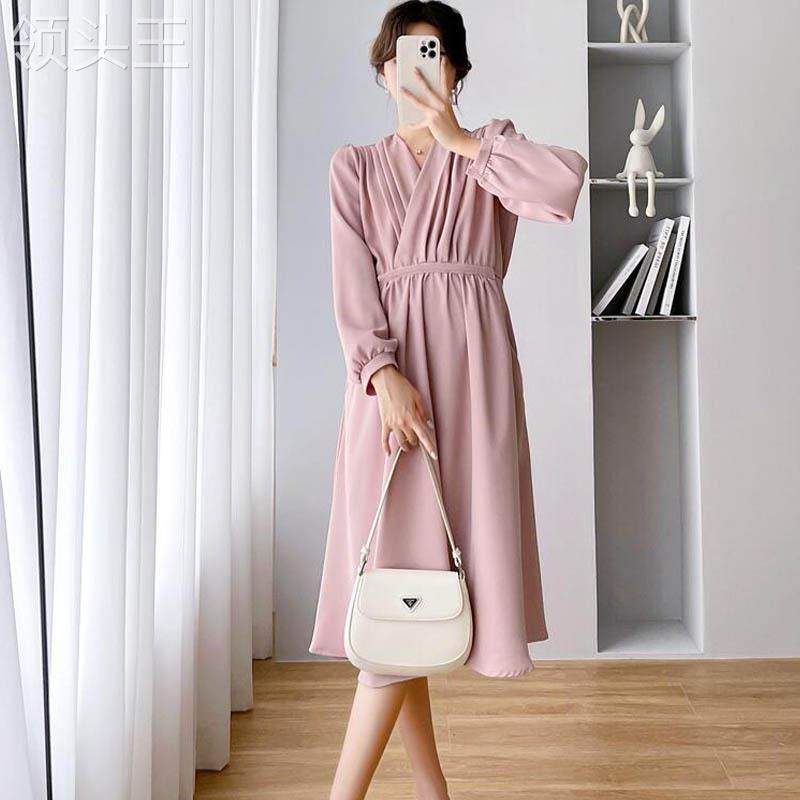 孕妇装秋季时尚款宽松显瘦有连衣裙 食里湘风食品连衣裙