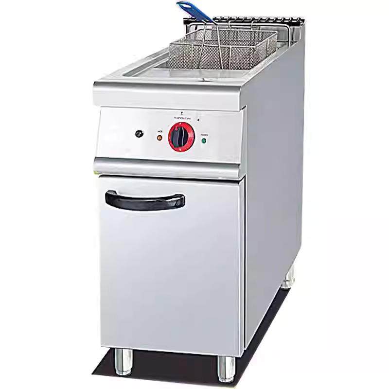 商用加厚立式电炸炉28L大容量单缸单筛炸炉连柜座大型薯条油炸锅,淘宝优惠券,粉丝福利购,淘宝优惠卷
