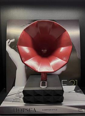 现极简样板间喇叭模型摆件售楼处公室书柜音乐主题装饰艺术品