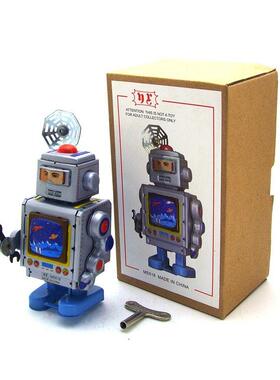 MS518航天修理机器人个性化创意摆件工艺品卖品铁皮玩具批