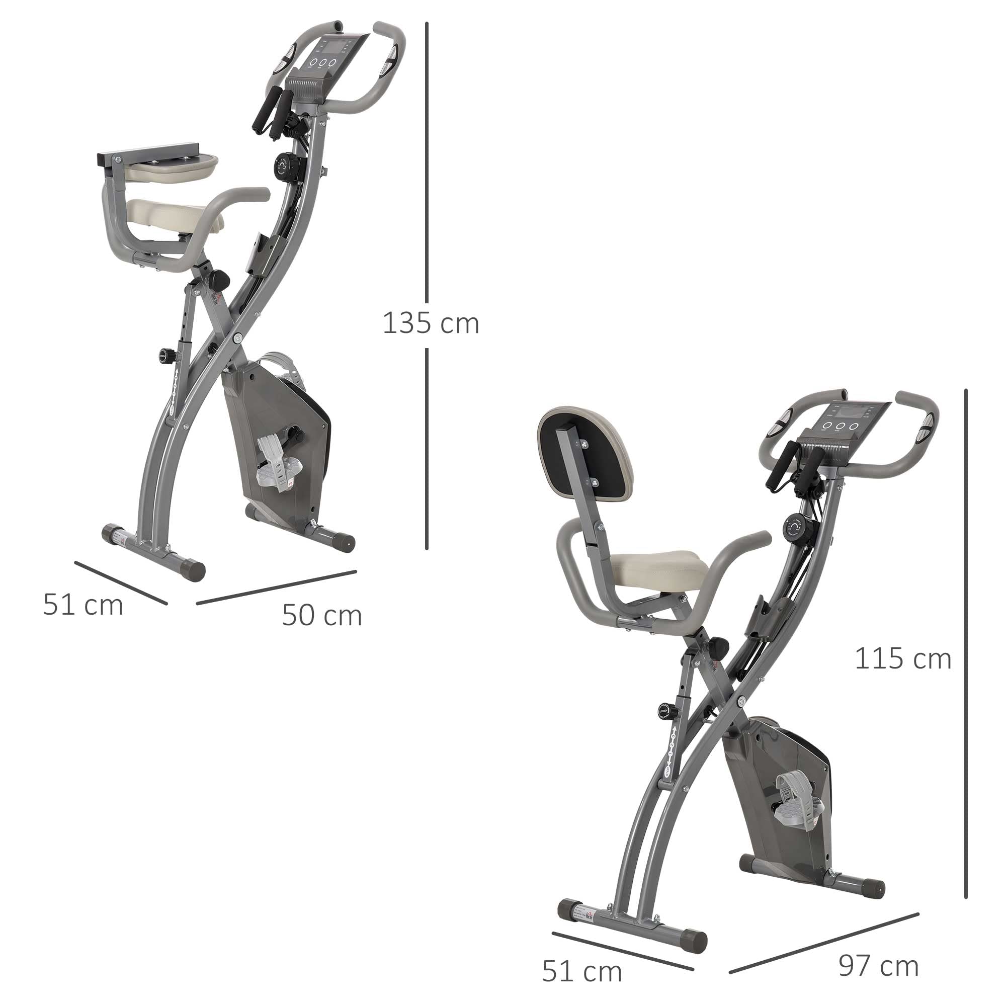 XBIKE家用健身车磁控脚踏自行车可折叠动感单车减肥室内运动器材-图2