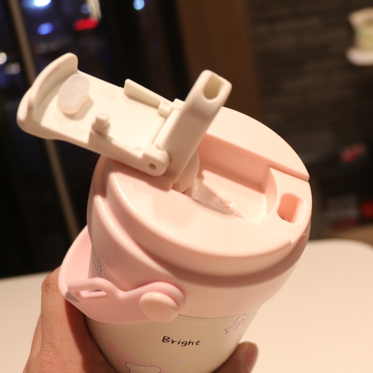 水杯保温杯男女新款2025高颜值女孩手提式便携咖啡杯子双饮吸管杯,淘宝优惠券,粉丝福利购,淘宝优惠卷