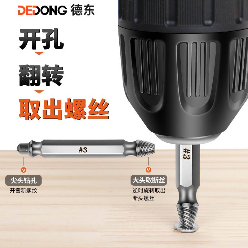 断丝取出器取螺丝神器滑丝万能取丝器断头拆卸内丝起专用工具滑牙 - 图2