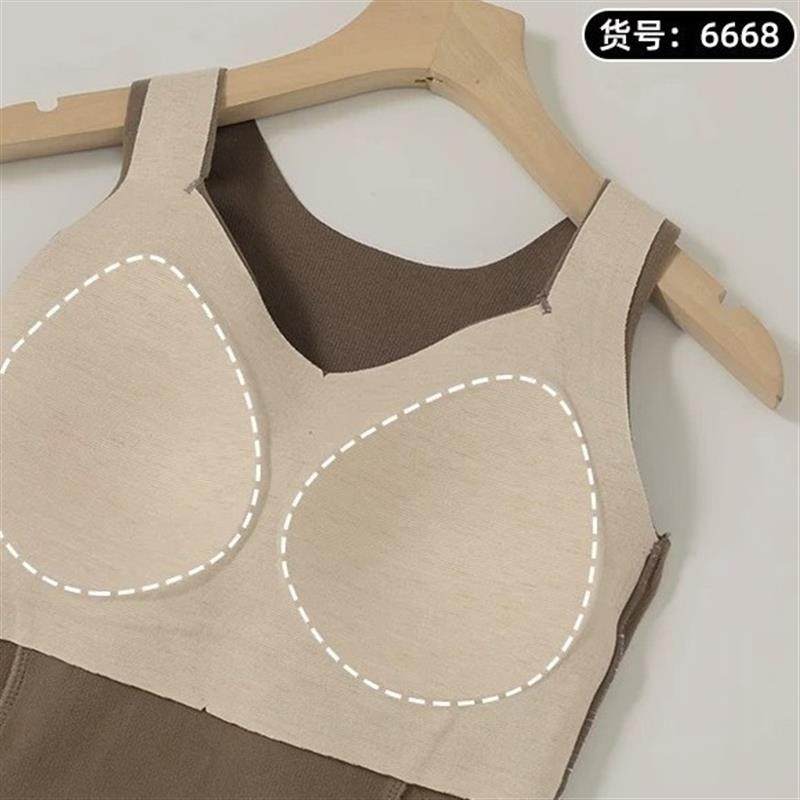 石墨烯修身保暖背心女25秋新款内搭带胸垫打底内衣加绒上衣冬季,淘宝优惠券,粉丝福利购,淘宝优惠卷