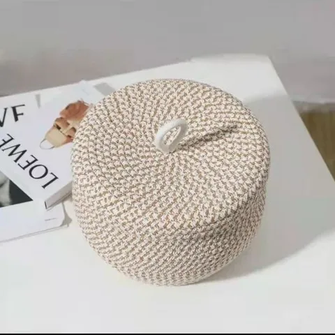 鸡蛋筐网红ins收纳筐零食编织摆件篮子手工带盖编织洋气,淘宝优惠券,粉丝福利购,淘宝优惠卷