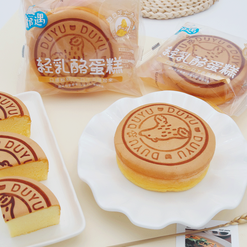 都遇轻乳酪蛋糕芝士糕点学生代餐办公室解馋网红休闲零食小吃