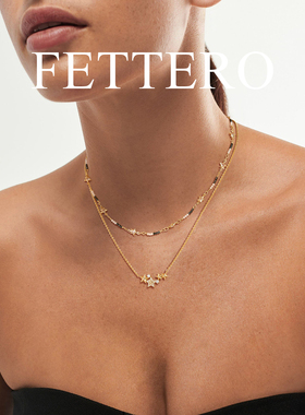 FETTERO金色璀璨星群项链女2026新款爆款时尚锁骨链精致独特礼物