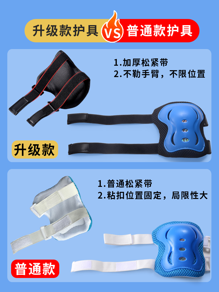 儿童轮滑护具滑板溜冰平衡车自行车头盔骑行运动防摔护臀全套装备