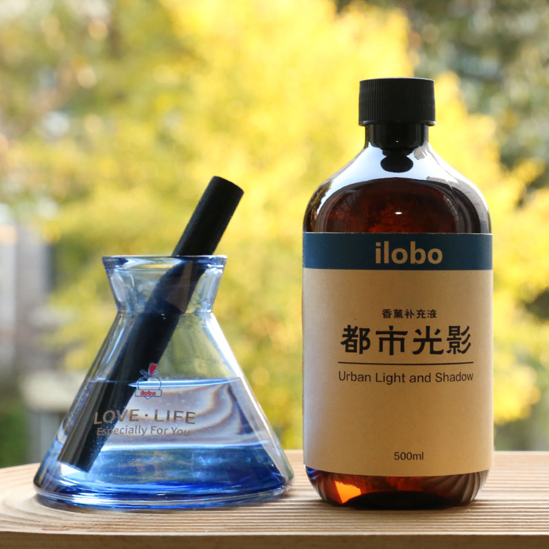 ilobo无火香薰瓶空瓶酒店家用卧室房间藤条精油香薰瓶子玻璃摆件-图2