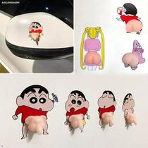 Crayon Small New Butt Funny Stickers Car Motorcycle Oil Tank Cover Rearview Mirror Chicken Scratches Trim stickers