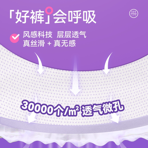 软风研究社好眠裤安心裤型卫生巾超熟睡夜用姨妈巾防漏加超长夜用 - 图1