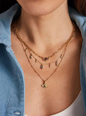 「洛杉矶设计师」恶魔之眼项链