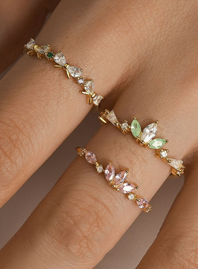 洛杉矶小众设计师sweetpeeps原创设计戒指女小众设计高级指环女