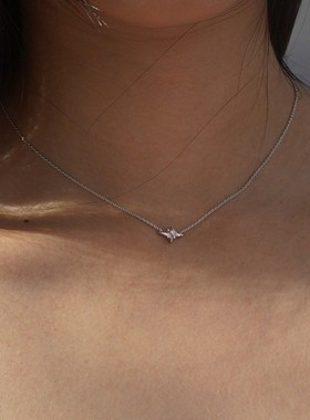 Sweetpeeps 星芒S925纯银项链锁骨链ins高级感星星项链送闺蜜礼物