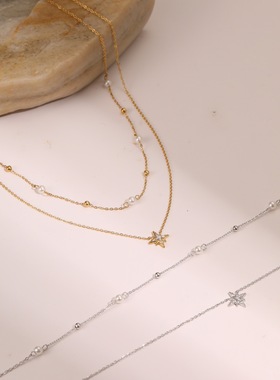 爱心项链轻奢小众ins设计锁骨链