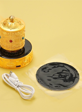 藏式太阳能自动转轮摆件