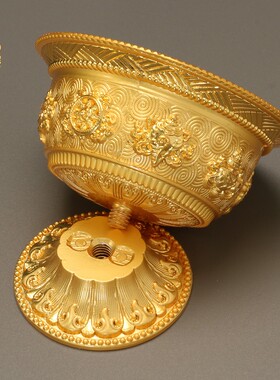 一套7个合金八吉祥供水杯