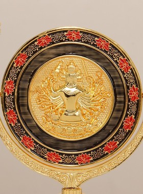 彩绘浮雕家居准提佛母镜