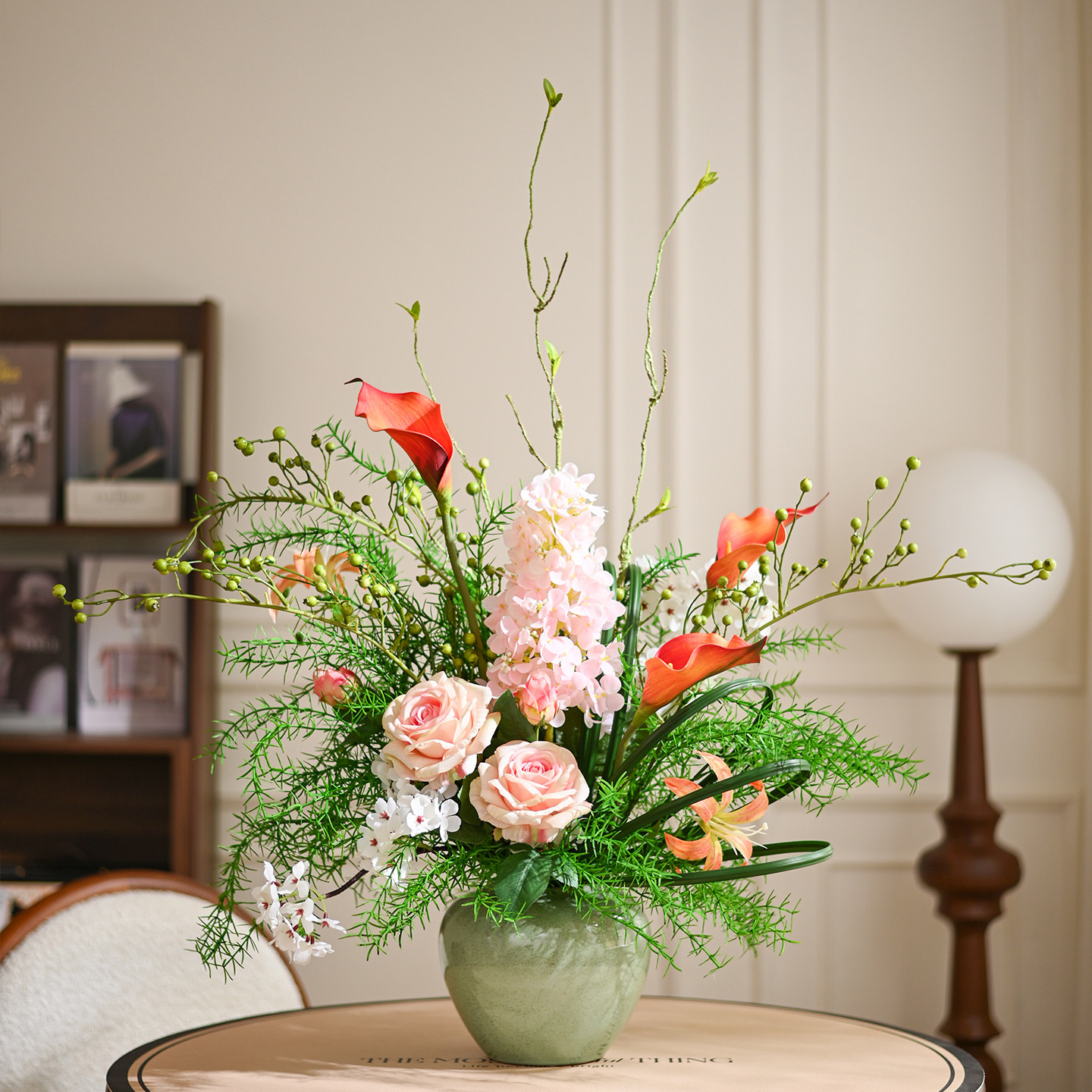 餐桌新中式花艺客厅仿真花空调顶装饰花卧室床头柜摆设酒店假花,淘宝优惠券,粉丝福利购,淘宝优惠卷