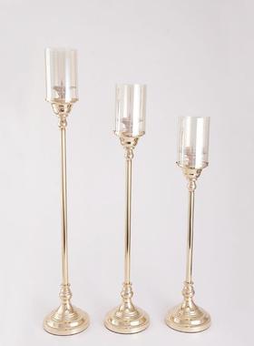 会北欧现代简约五金铁艺玻璃创意台居HX890酒烛店家KTV所浪漫烛光