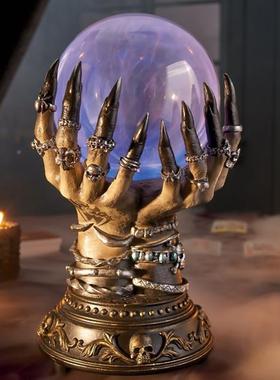 个性魔手静魔离电001子闪电光魔发球灯