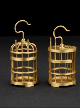 黄铜蝈蝈笼子全型网热销工高档纯铜小笼子笼子001蟋蟀虫笼子铜摆