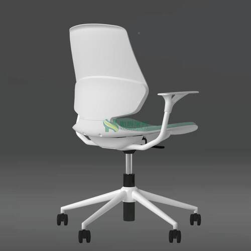 吧小型办公电脑椅带扶手员职工椅升降椅会议椅培训高脚台YH-6256 - 图0