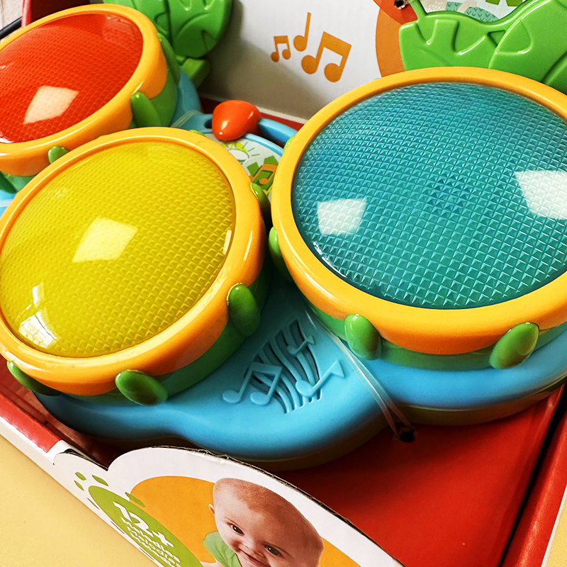 婴儿拍拍鼓音乐鼓婴儿儿童宝宝手拍鼓0-1岁宝宝玩具益智早教6个月 - 图3