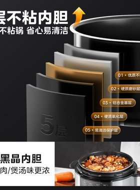 美的家用多功能电压力锅