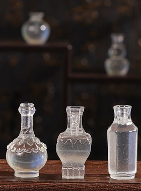 微景观小摆件夜光花瓶园艺造景家居树脂diy工艺装饰品摆件感