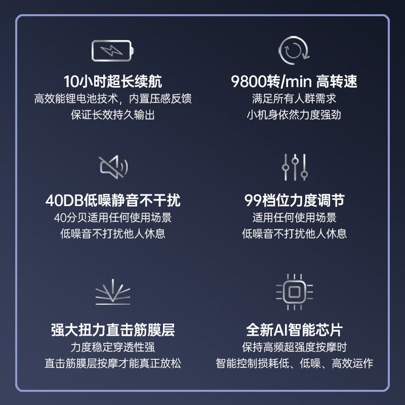 康佳筋膜枪肌肉放松专业级按摩器 konka康佳摩恩按摩枪