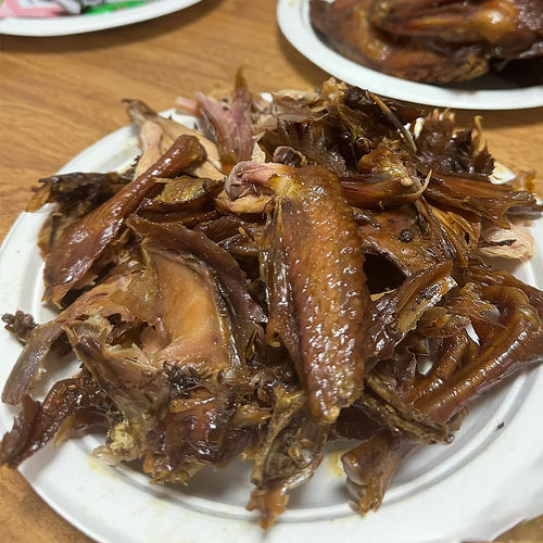 山东潍坊风干鸡一整只土特产农家散养公鸡三黄鸡卤味小吃即食正宗 - 图2