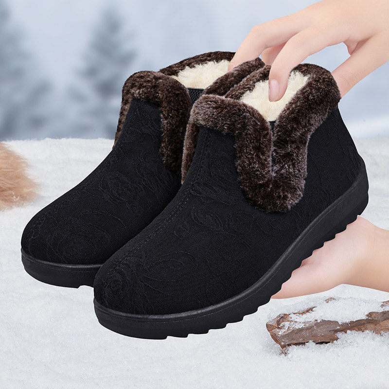 老北京棉鞋女冬季加绒加厚保暖防滑妈妈棉靴中老年2026秋冬雪地靴,淘宝优惠券,粉丝福利购,淘宝优惠卷