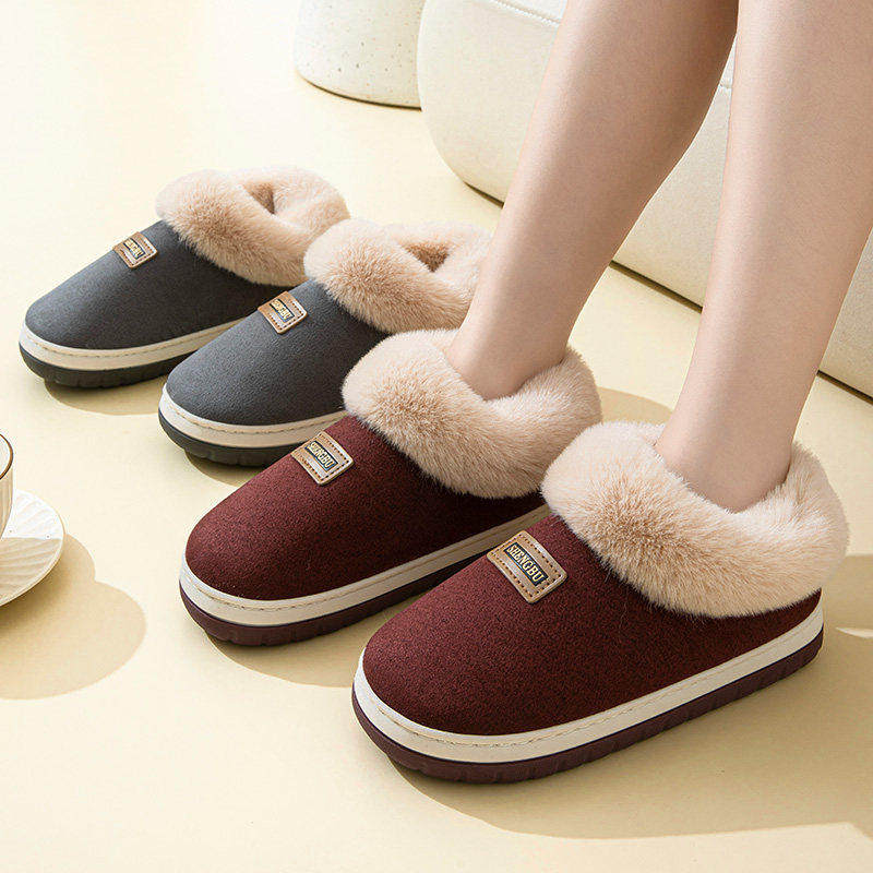 包跟棉鞋妈妈鞋全包跟棉拖鞋冬季新款加绒保暖舒适毛口外穿雪地靴,淘宝优惠券,粉丝福利购,淘宝优惠卷