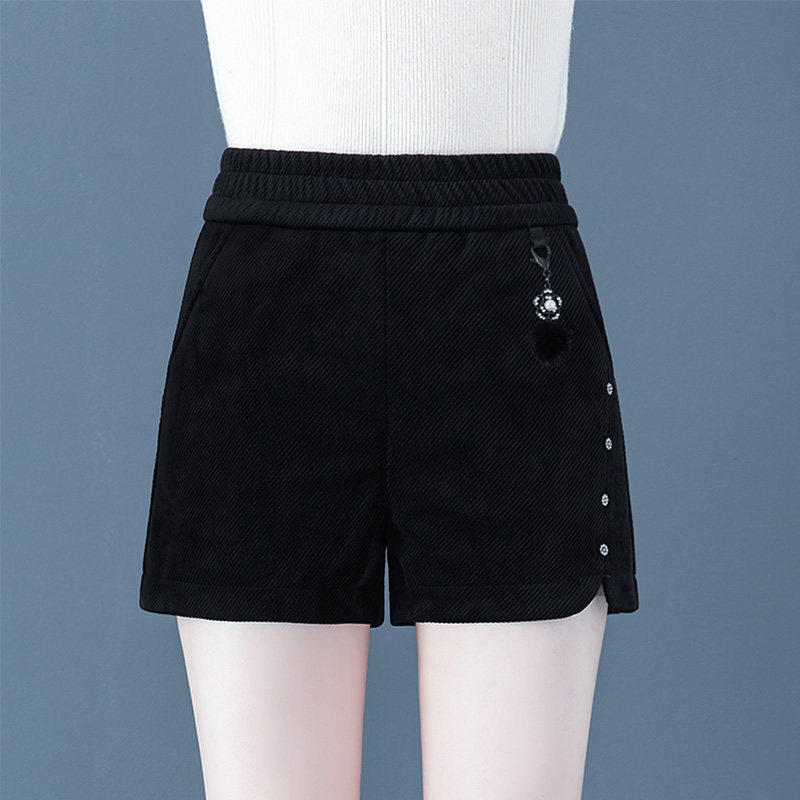 金丝绒短裤秋冬款女外穿高腰2026年新款时尚女士冬季加厚打底靴裤,淘宝优惠券,粉丝福利购,淘宝优惠卷